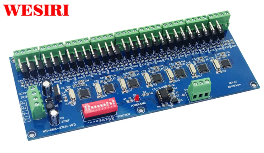 Высокочастотный 10-кгц HF 27 каналов 27-канальный декодер DMX512 RGB светодиодный