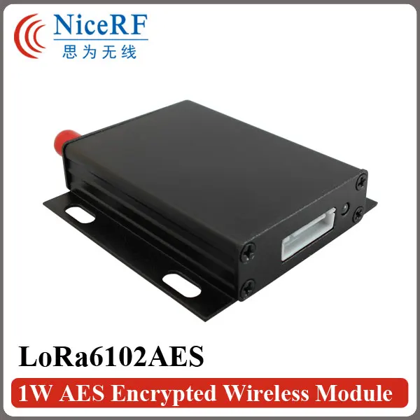 2 шт. Lora6102 AES 1W 30dBm 8 км зашифрованный беспроводной модуль передачи данных 433 470 868 915