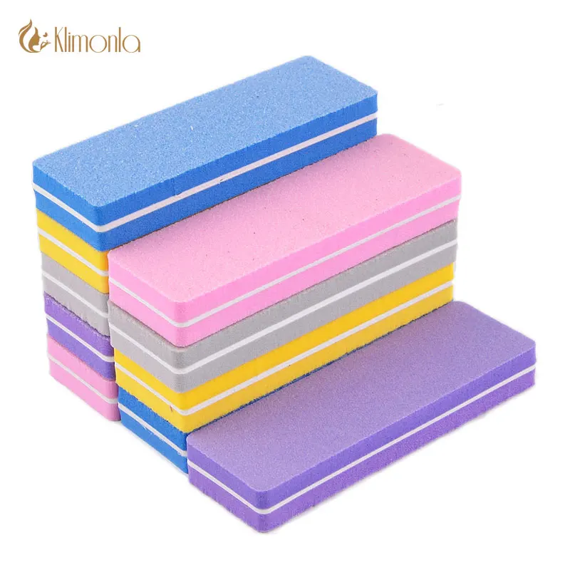 5 шт. цветная губка для ногтей Cuboid пилка буфер педикюра и маникюра 100/180 УФ геля