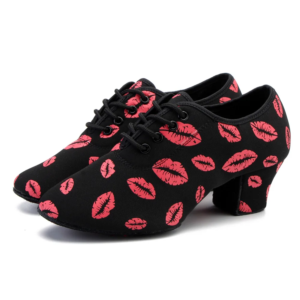 Новинка Женская обувь для девочек Латинский современный танец Обувь бального