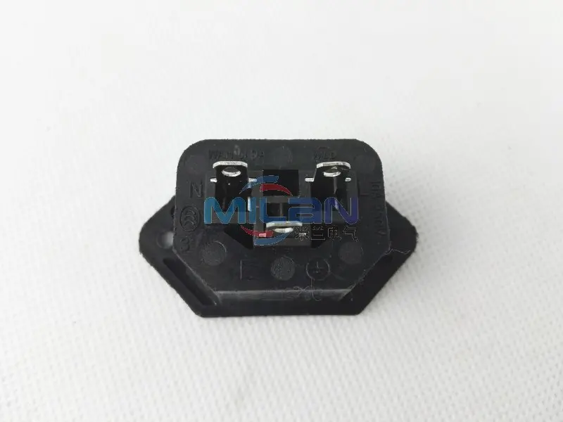 1 шт. AS-012 3Pin гнездовой панельный разъем питания на входе AC 250V 10A | Обустройство дома