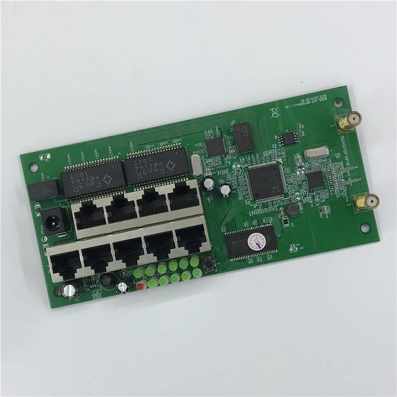 9 poort draadloze router moederbord module custom schroef gat metalen shell breedband snelle thuis kit 2.4g draadloze