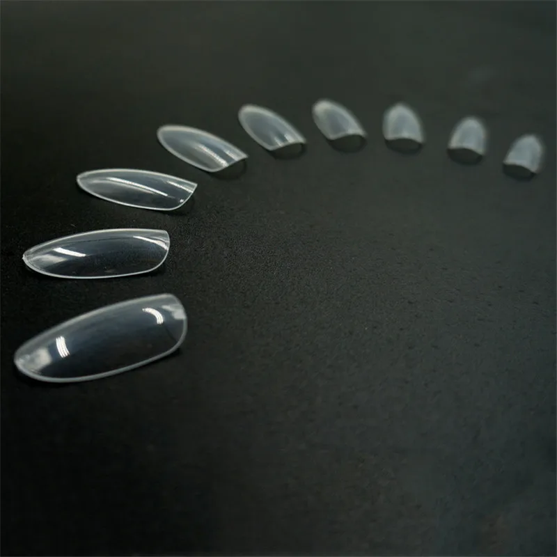 500 искусственные овальные накладные ногти с прозрачным/натуральным полным
