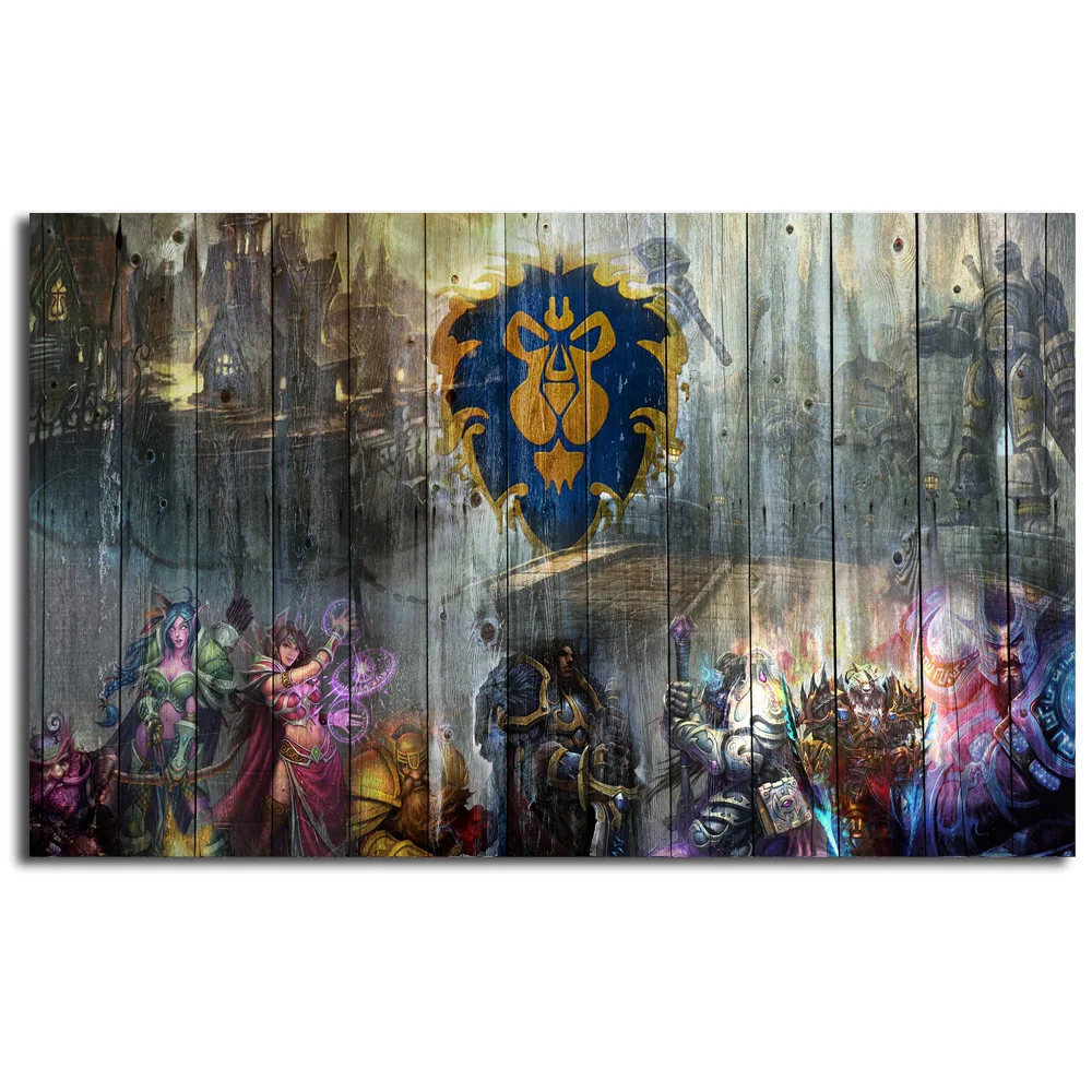 Настенный плакат World of Warcrafts WOW Alliance рисунок на холсте декоративная картина для