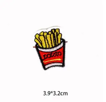 13 10 шт./лот наклейки на фрукты напитки продукты DIY Одежда мороженое пицца, пончики леденцы нашивки пришить рюкзак аппликация значок - Цвет: 13