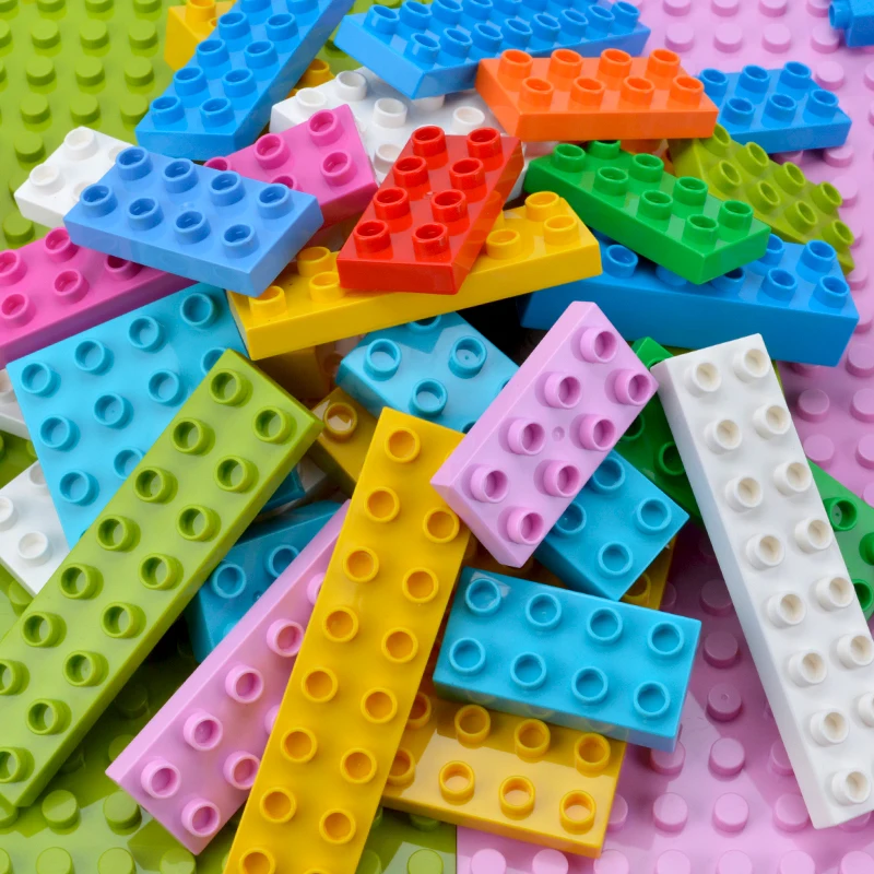 5 шт./лот legoing duplo Basics Bricks 8 12 16 32 dots набор сборных больших частиц строительные блоки