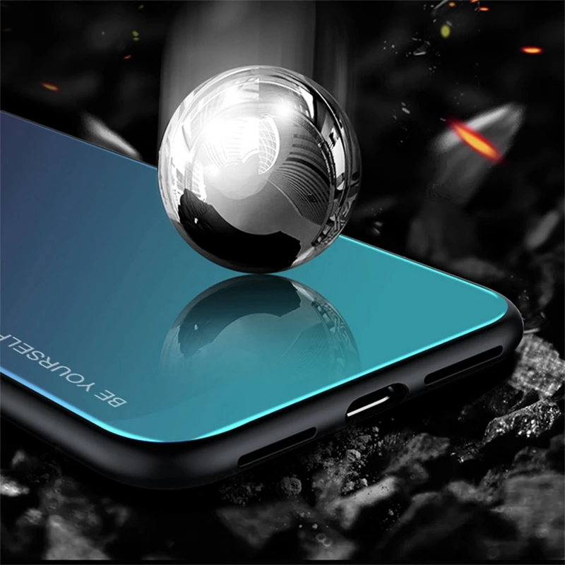 Tempered Glass Case for Xiaomi Redmi Note 6 pro Mi8 lite Phone 5 Plus Mi A1 A2 6X Mi6 6A Cover |