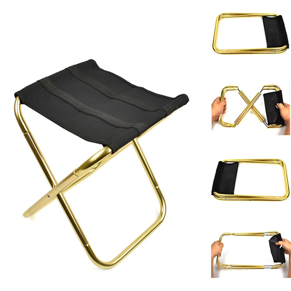 Открытый кемпинг мини переносной раскладной стул рыбалка пикника барбекю пляжный сиденье|Стулья для