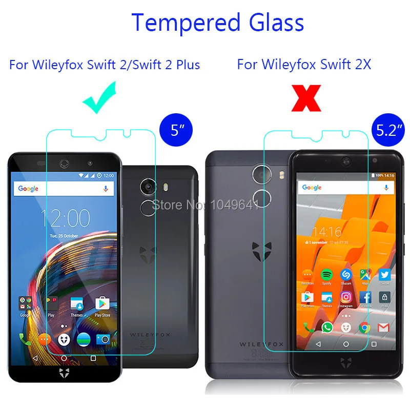Закаленное стекло для Wileyfox Swift 2 Plus 9H взрывозащищенное Защитное экрана Передняя