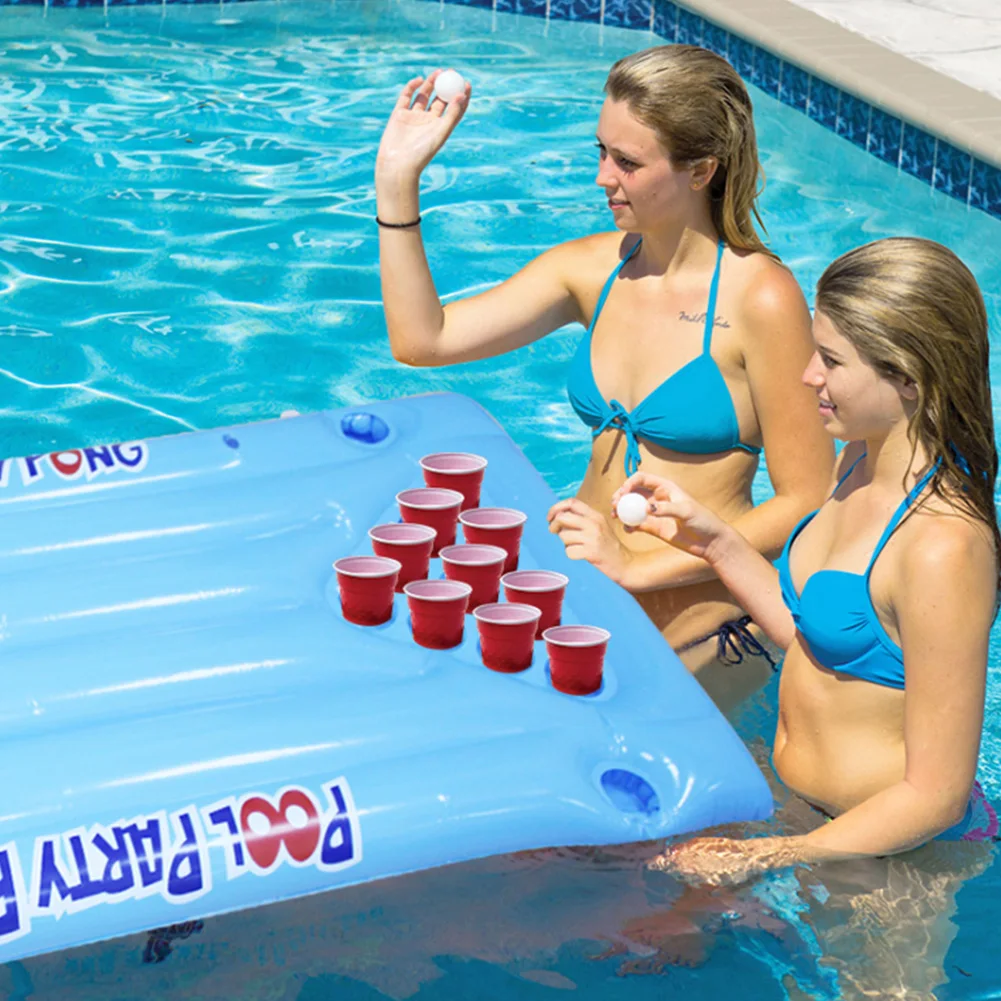 24 подстаканник надувной Beer Pong Таблица бассейна летние водонепроницаемые