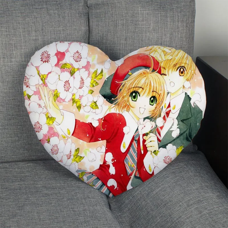 Пользовательский чехол для подушки Cardcaptor Sakura в форме сердца пользовательский на