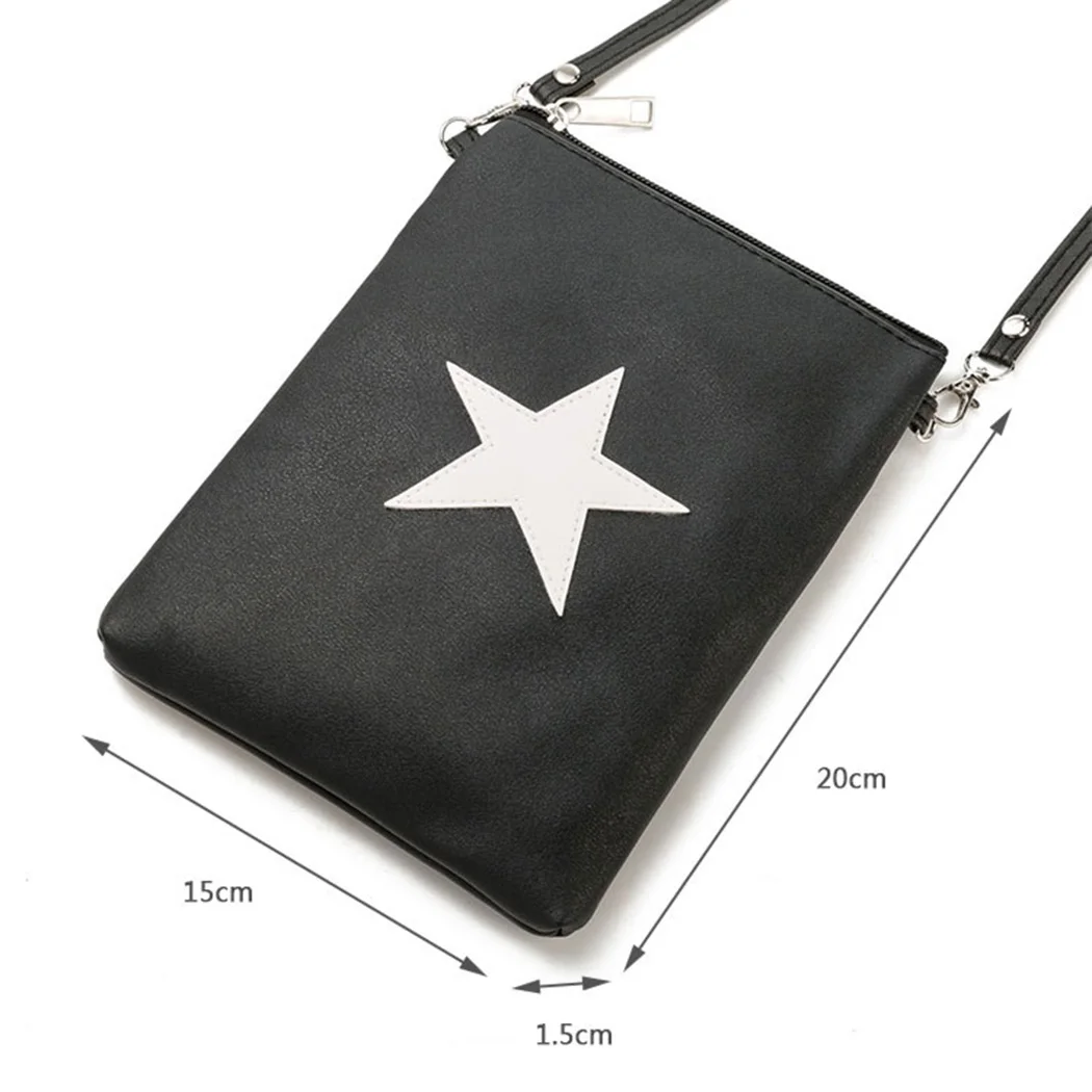 2018 Для женщин Повседневное кожа Crossbody мини сумка звезда Дизайн женский двойная