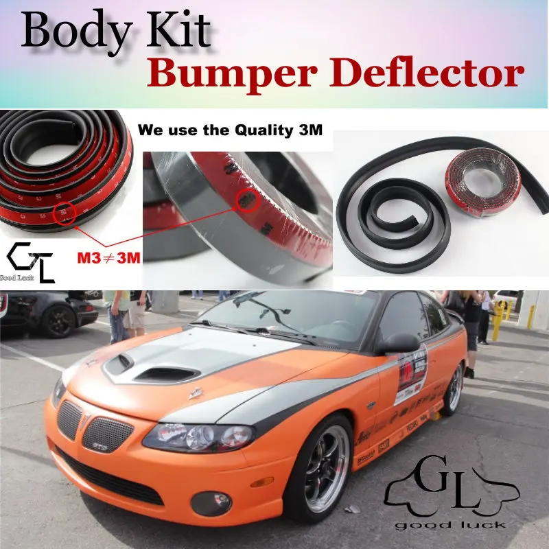 Дефлектор губ для бампера Pontiac GTO 2001 ~ 2006 передняя юбка спойлера ДЛЯ TopGear друзей