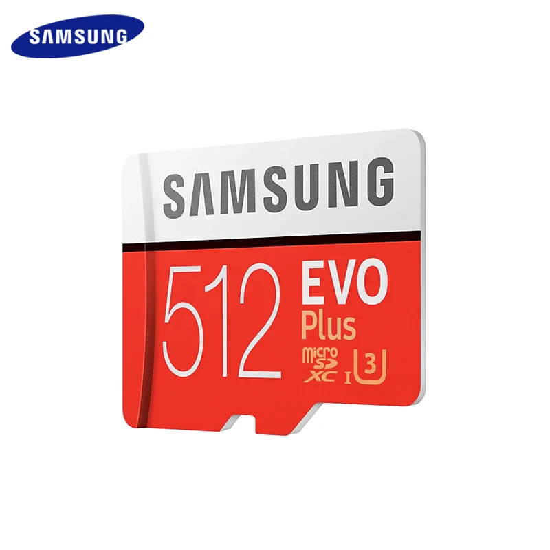 

100% Original Samsung Memory Card 512GB Class 10 High Speed 100Mb/s U3 UHS-I EVO PLUS Micro SD Card U1 SDXC TF Card Microsd