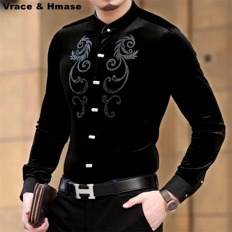 2018 осень и зима новая модная тонкая качественная рубашка с длинным рукавом