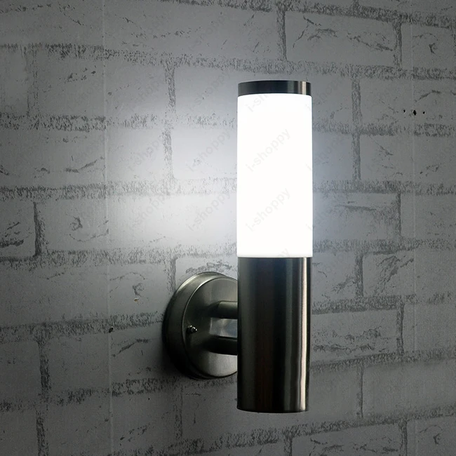 Уличные Настенные светодиодные бра водонепроницаемая лампа из нержавеющей