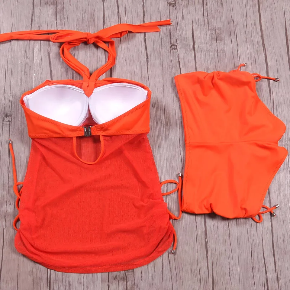 TQSKK 2019 Halter Top Платье-бикини женский купальник сексуальный комплект бикини