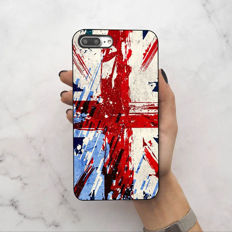 Мягкий силиконовый чехол из ТПУ с британским флагом для iphone XSmax XR XS X 7 7plus 8 6 6s 5