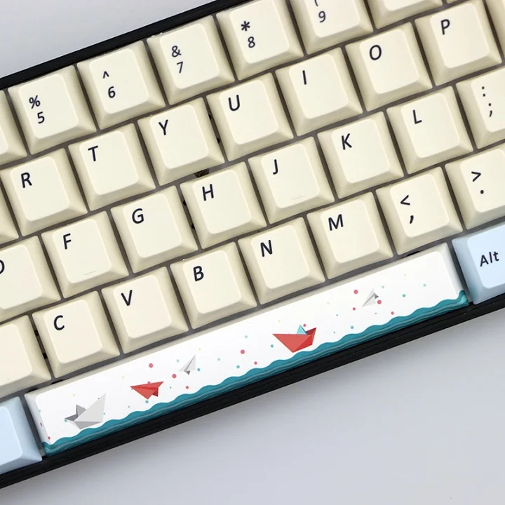 KIT 10 PBT пять Сторон краситель-подложенный пробел 6.25U Вишневый профиль keycap для DIY механическая клавиатура - Цвет: KIT 10