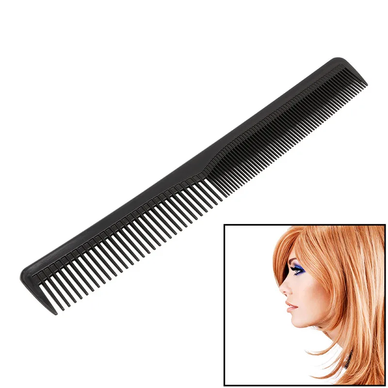 

On Sale Black Salon Anti-static Hairdressing Hair Cutting Plastic Comb Tool