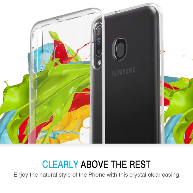 Transparent Soft TPU Case For Samsung Galaxy M30 Phone Silicone Cover M10 M20 SM-M305F/DS Clear |