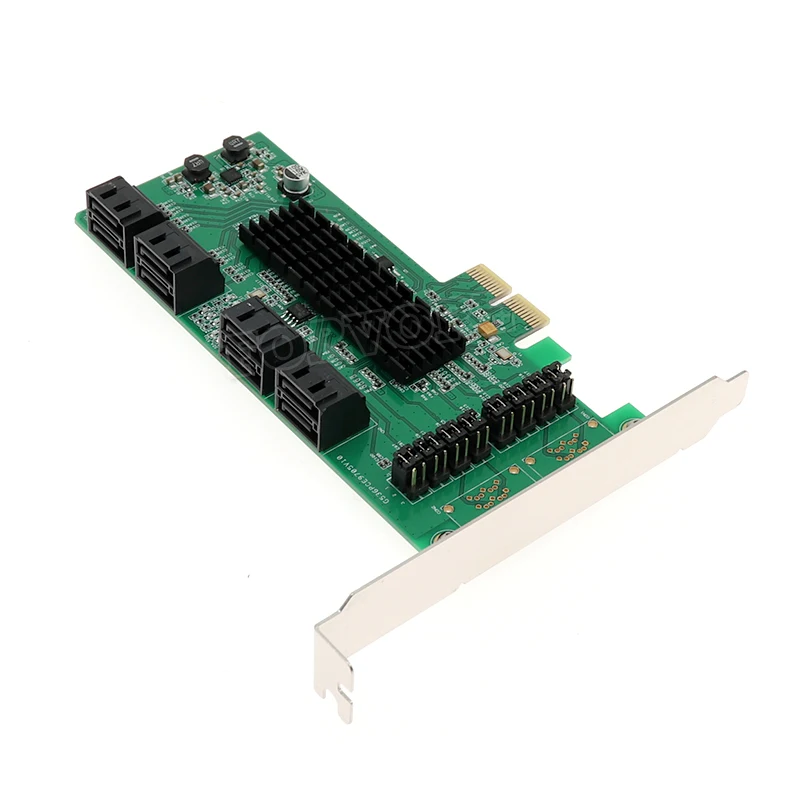 Плата расширения SATA3 PCI E к плате SATA3.0 8 портов чип SATA6G Marvell|Платы расширения| |
