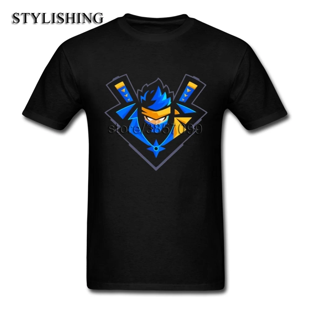 Для мужчин TeeShirt Популярные Хлопок круглый вырез горловины эксклюзивный ниндзя