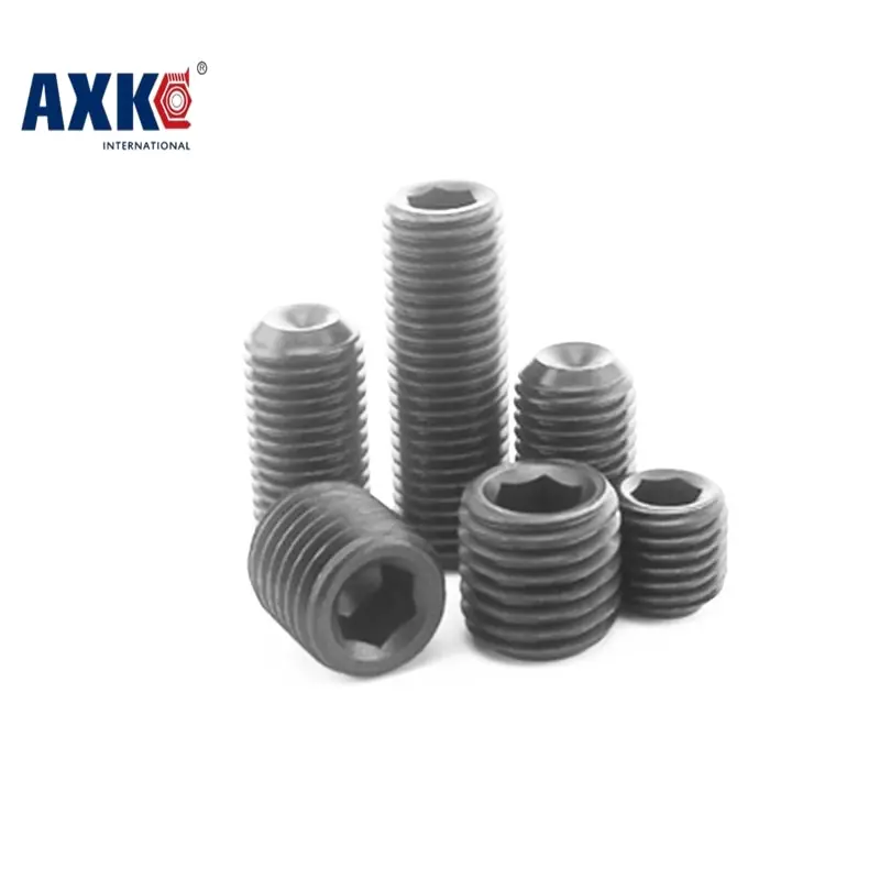 Parafuso Axk 100 шт. M2.5 Din916 M2.5x (2/2. 5/3/4) мм черная углеродистая сталь метрическая резьба Grub