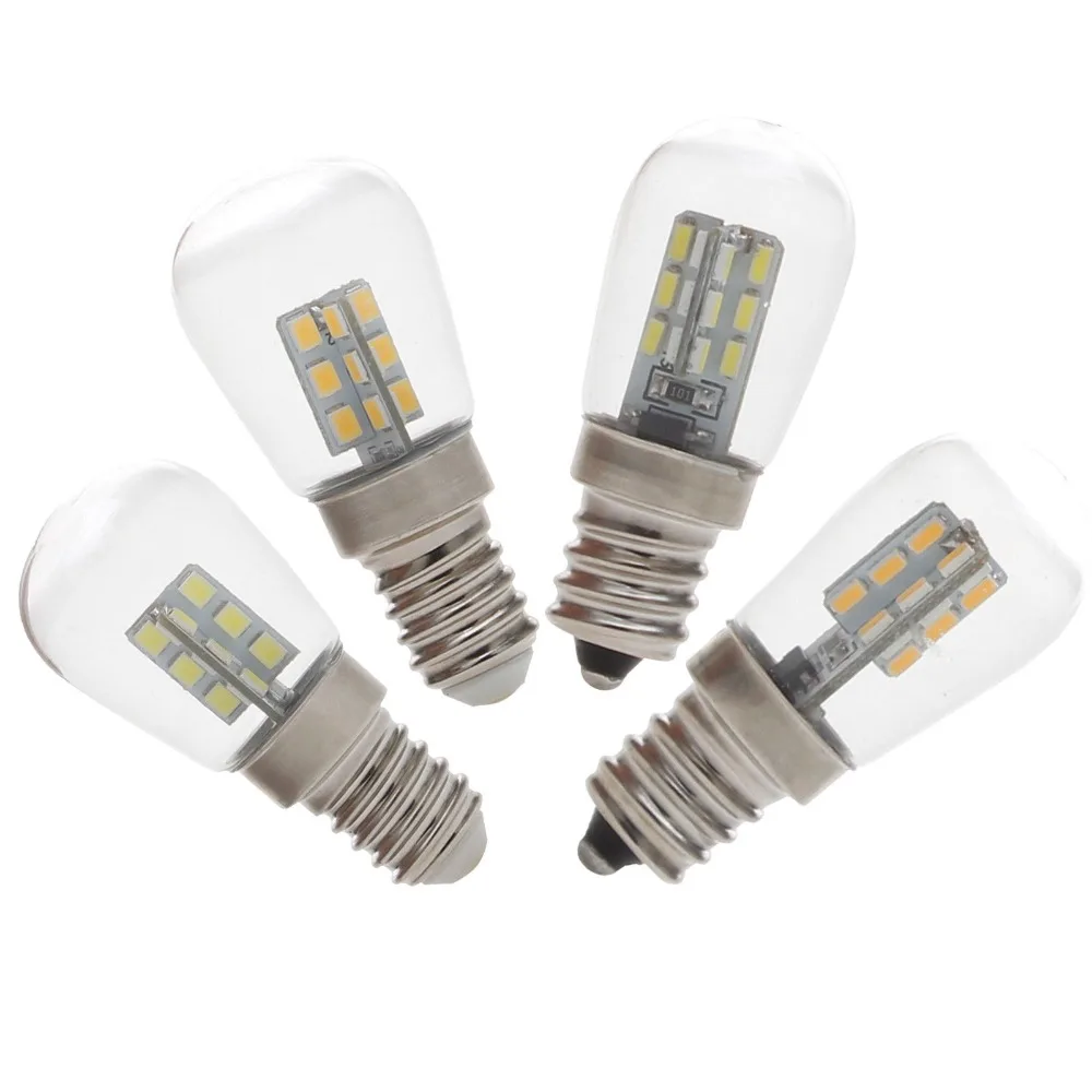 Светодиодный светильник E12 E14 2 Вт 3014 SMD 24 светодиодный высокая яркость стеклянная