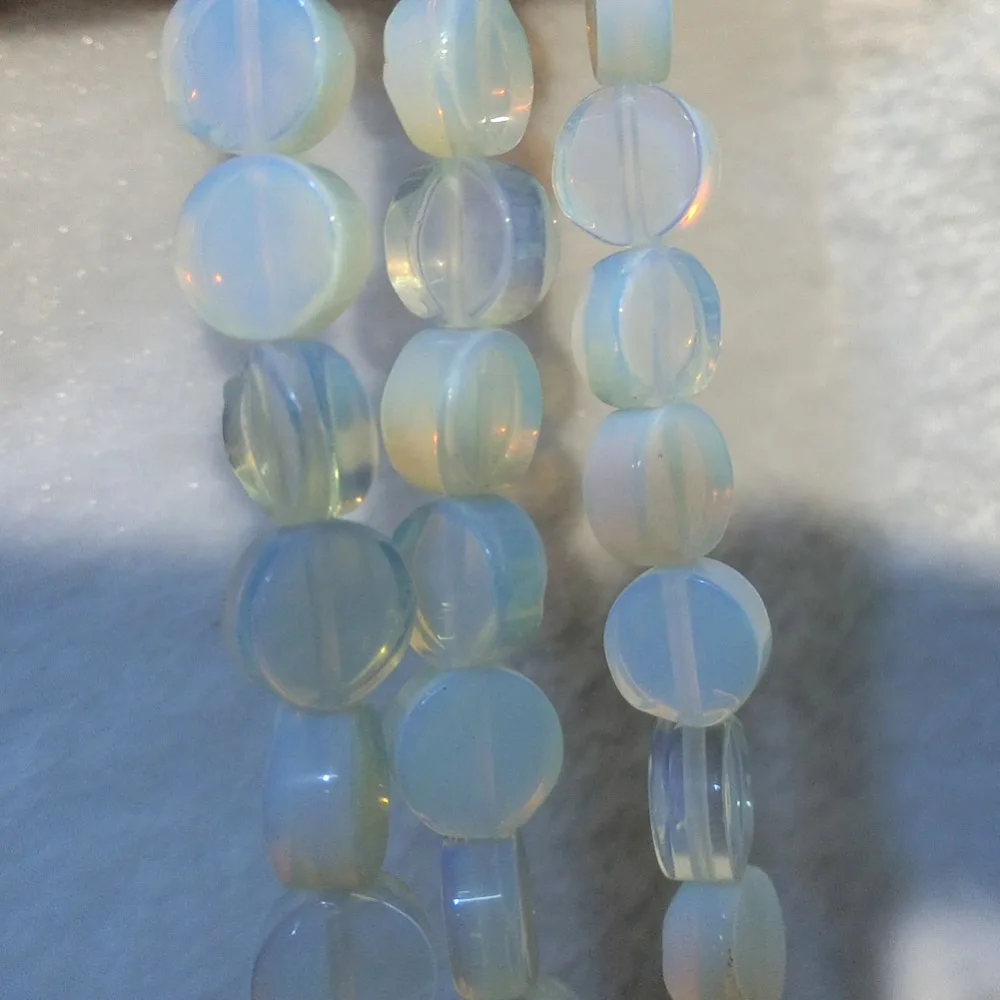 

Оптовая продажа 80 шт плоские круглые опал лазурит натуральный камень свободные бусины аксессуары для самостоятельного изготовления ювелирных изделий браслет ожерелье бесплатно