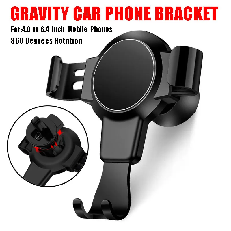 

Car Phone Holder Universal Air Vent Gravity Mount Phone Holder For Phone X XR In Car Cell Phone Holder for Samsung S8 S9
