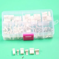 kf2510 kits 50 sets kit 2p 3pin 4 pin pitch electrical connector with box male female 2 54mm wire connector terminal