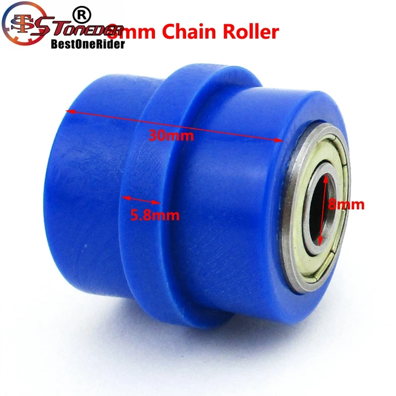 STONEDER синий 8 мм Натяжной ролик для Pit Dirt Motor Bike ATV Quad 4 Wheeler Motorcycle Motocross Go Kart|pulley