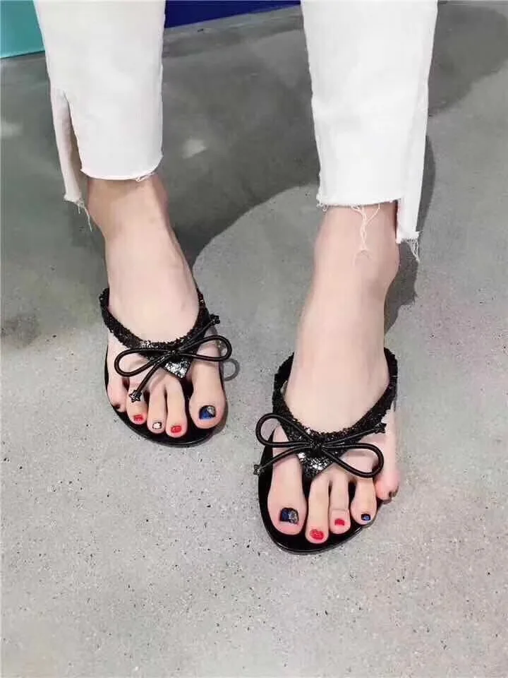Melissa/летние модные женские сандалии Вьетнамки с заклепками Пляжные шлепанцы без