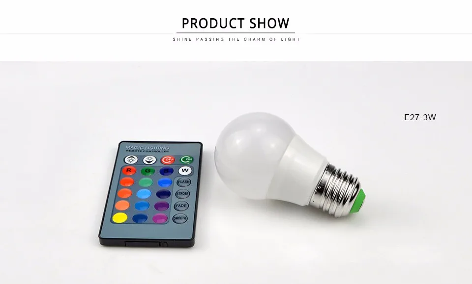 3 Вт 10 Вт RGB светодиодный светильник 85-265 в 110 В 220 В E27 E14 GU10 с регулируемой яркостью светодиодный светильник, ночник Точечный светильник или пульт дистанционного управления для отдыха Домашний Светильник