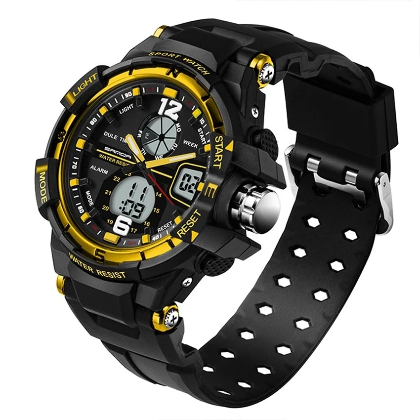 Мужские часы SANDA модные мужские G Shock водонепроницаемые спортивные военные