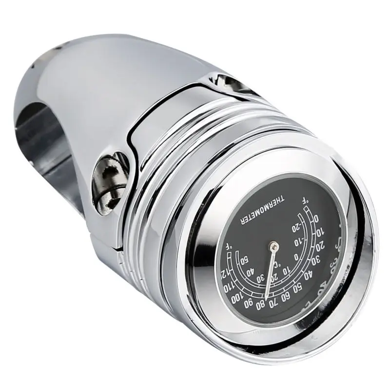 Хромированный измеритель температуры на руль 1/4 дюйма | Автомобили и мотоциклы