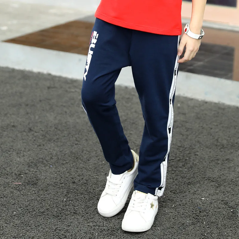 Детские брюки на возраст от 3 до 12 лет спортивные из чистого хлопка для мальчиков