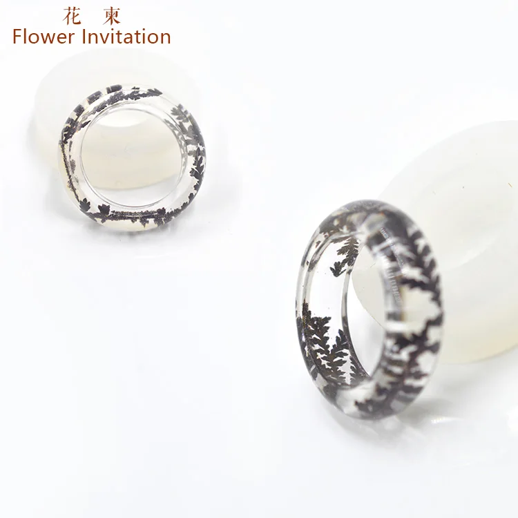 Кольцо HJ17 с высушенными цветами ручной работы аксессуар сделай сам кольцо из