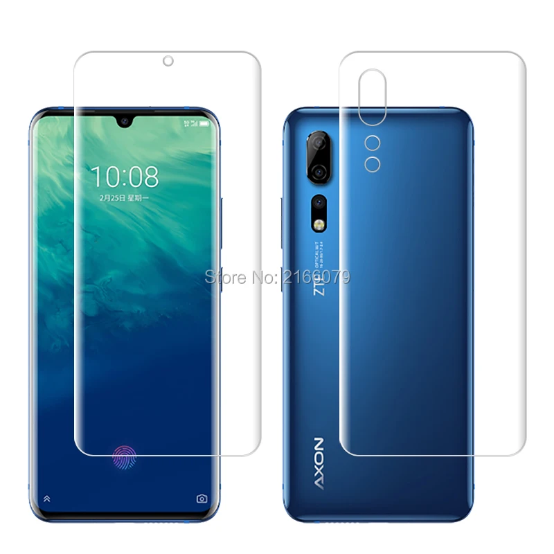 Для zte Axon 10 Pro/5G 6,4" Мягкий ТПУ Передний Задний Полный протектор экрана прозрачная защитная пленка+ инструменты(не стекло