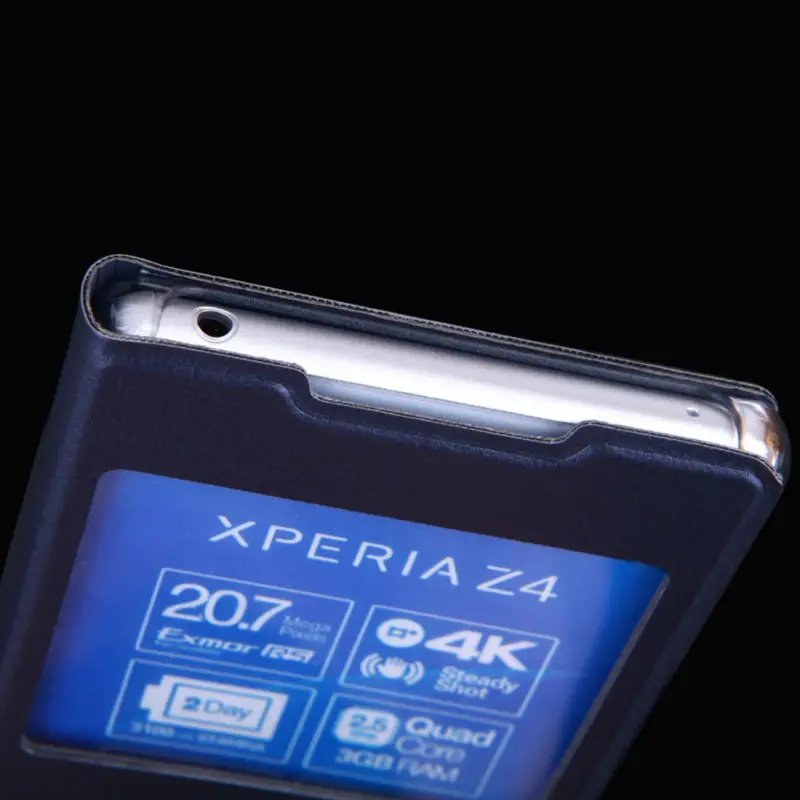 Кожаный чехол с откидной крышкой для Sony Xperia Z3 Plus Z4 + Z 4 3 E6553 Z3plus задняя панель 5 2