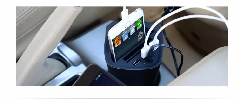 ORICO 3 порта USB чашка автомобильное зарядное устройство 2.4A* 3 с Умной зарядкой IC для samsung Xiaomi 5 huawei lg