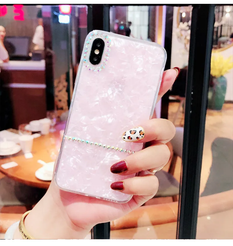 Bling Clear Phone Cases For iphone X XR 8 7 6 6S PLUS for XS Transparent Rhinestone covers xs max |