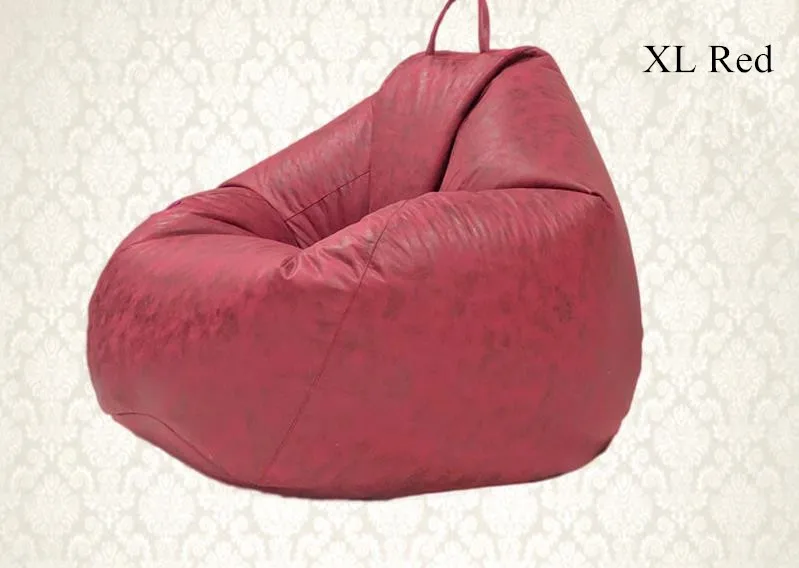 Технология ткань Bean Bag чехол Мода Pouf Beanbag кресло без наполнителя гостиная спальня диван кровать ленивый Повседневный мягкий диван татами - Цвет: XL Red