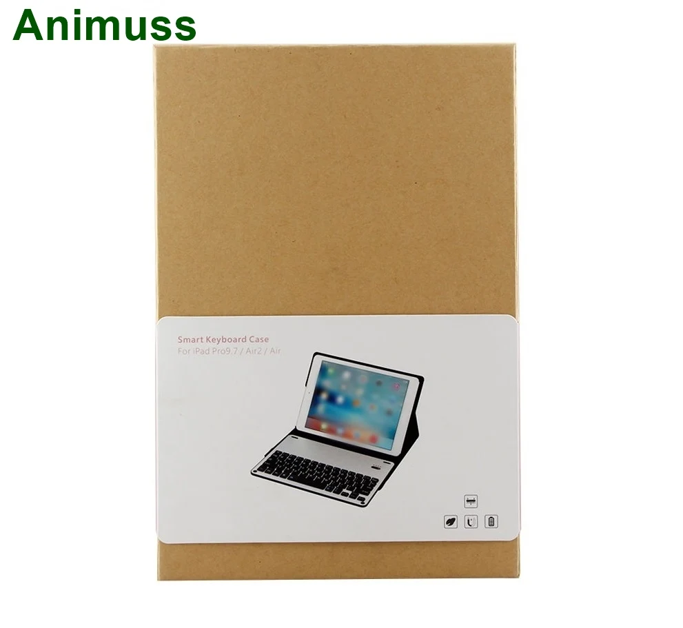 Animuss PU кожаный 12 9 дюймов Bluetooth Беспроводная Магнитная клавиатура для iPad Pro 9|Чехлы
