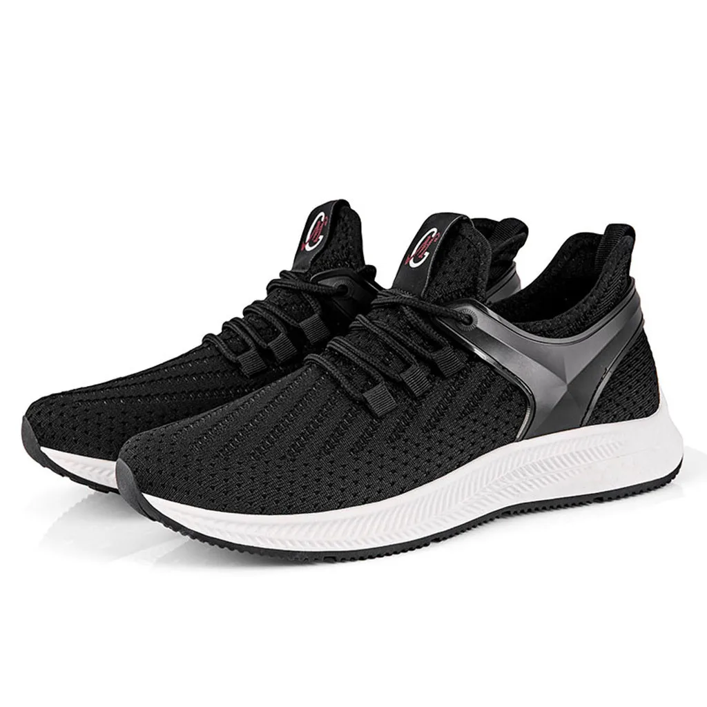 Popular Fashion Casual Shoes For Men Spring Autumn Breathable Flying Weave Sports Zapatillas sneaker adult Non-slip Male | Спорт и