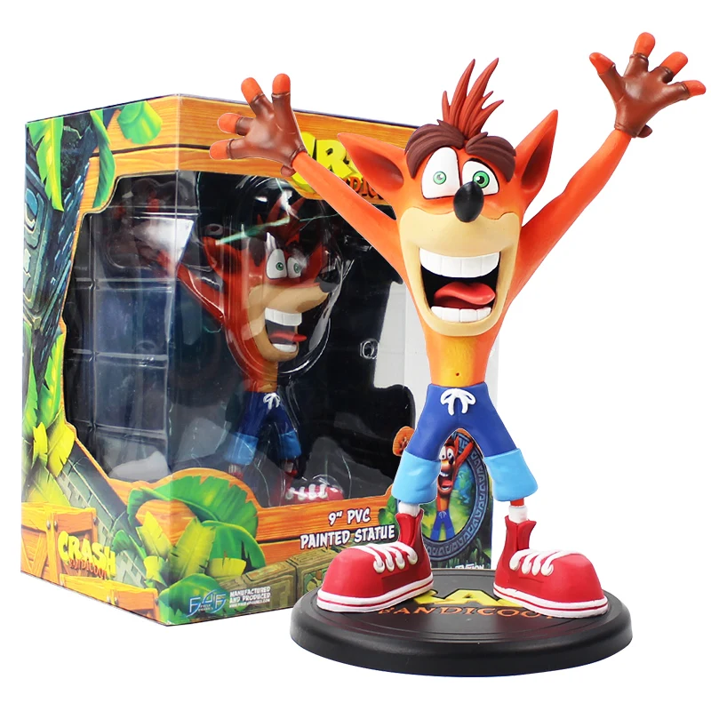 23 см аварийная фигурка Bandicoot игрушка волк оборотенок окрашенная статуя отличный
