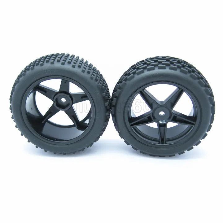 1/10 Масштаб Off Road RC Багги Передние Колеса и Шины x4 Черный 5 Говорил HSP | Игрушки хобби