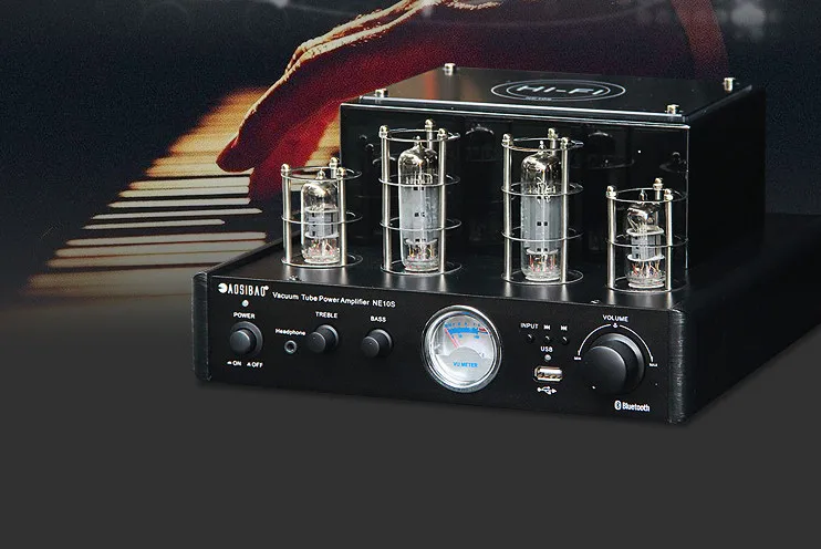 Новый NE10S 6P1 + 6F1 трубчатый Bluetooth 4 0 USB BT AUX AC 220 В 2 каналов 40 Вт Мощный Hi Fi звуковая