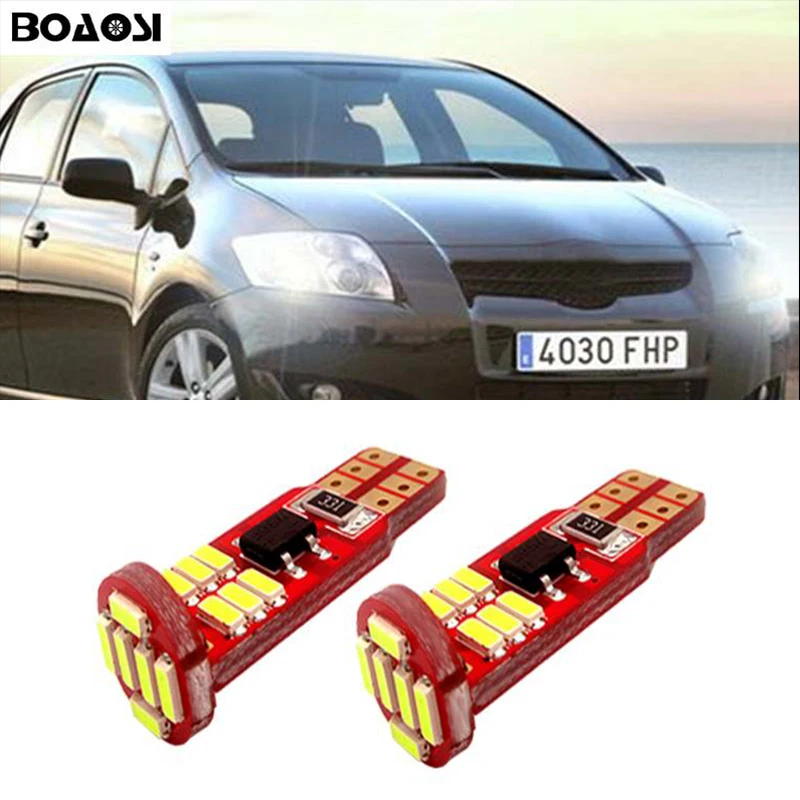 BOAOSI 2x Canbus светодиодный T10 светильник для Toyota Corolla Avensis Yaris Rav4 Auris Hilux Prius Camry 40 Celica Supra